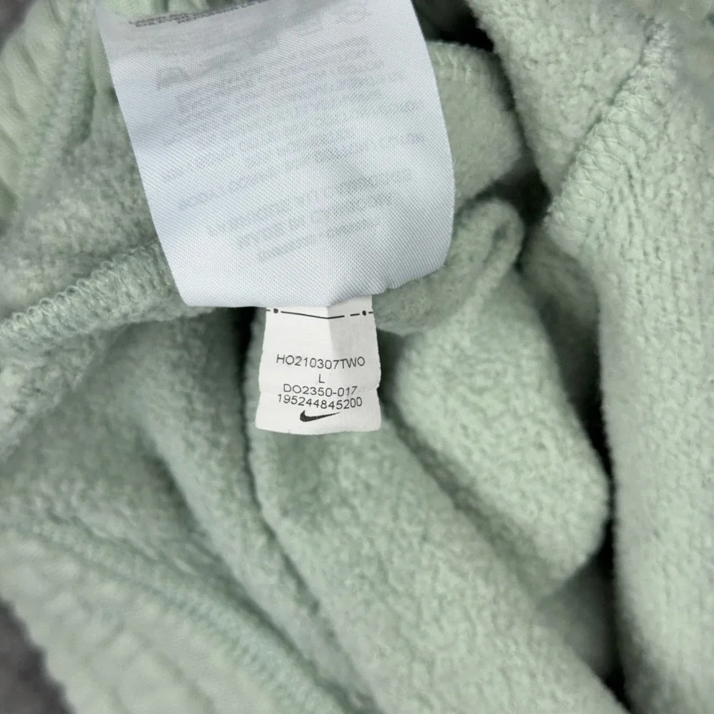 Nike Club Fleece Joggers Kids Large Sage Green Sweatpants Drawstring Swoosh Gym